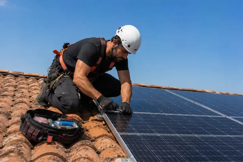 Maintenance et monitoring de panneaux solaires à Terranjou